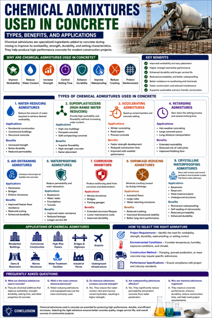 Chemical Admixtures Used in Concrete