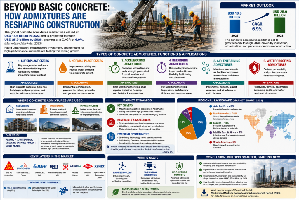 concrete admixtures market