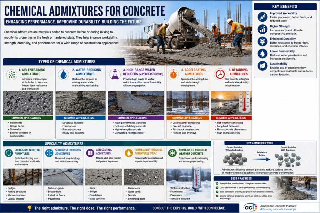 chemical admixtures for concrete