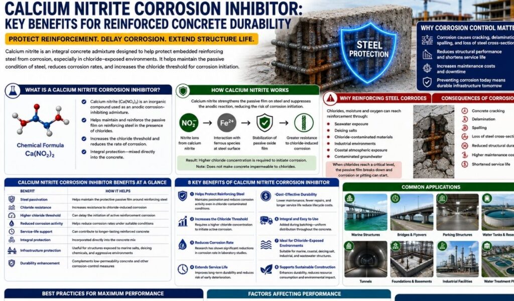 Benefits of calcium nitrite corrosion inhibitor