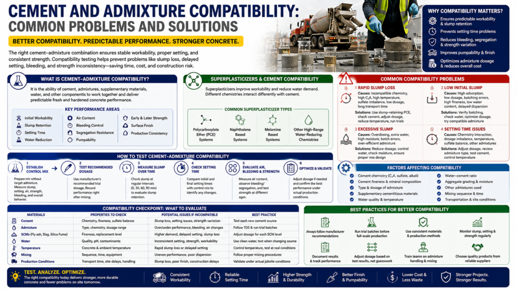 Cement and Admixture Compatibility