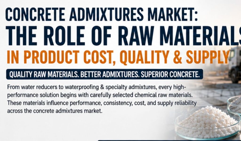 Concrete admixtures market chemical raw materials