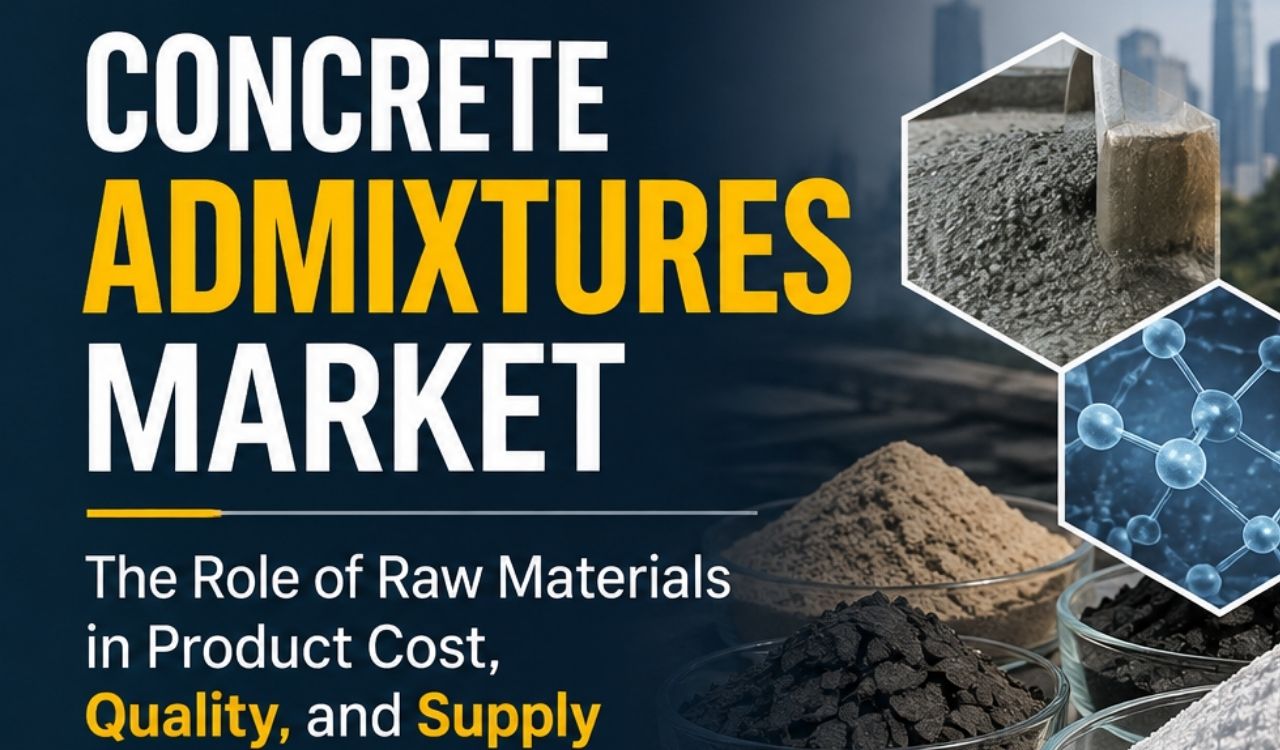 Concrete admixtures market raw materials cost quality supply