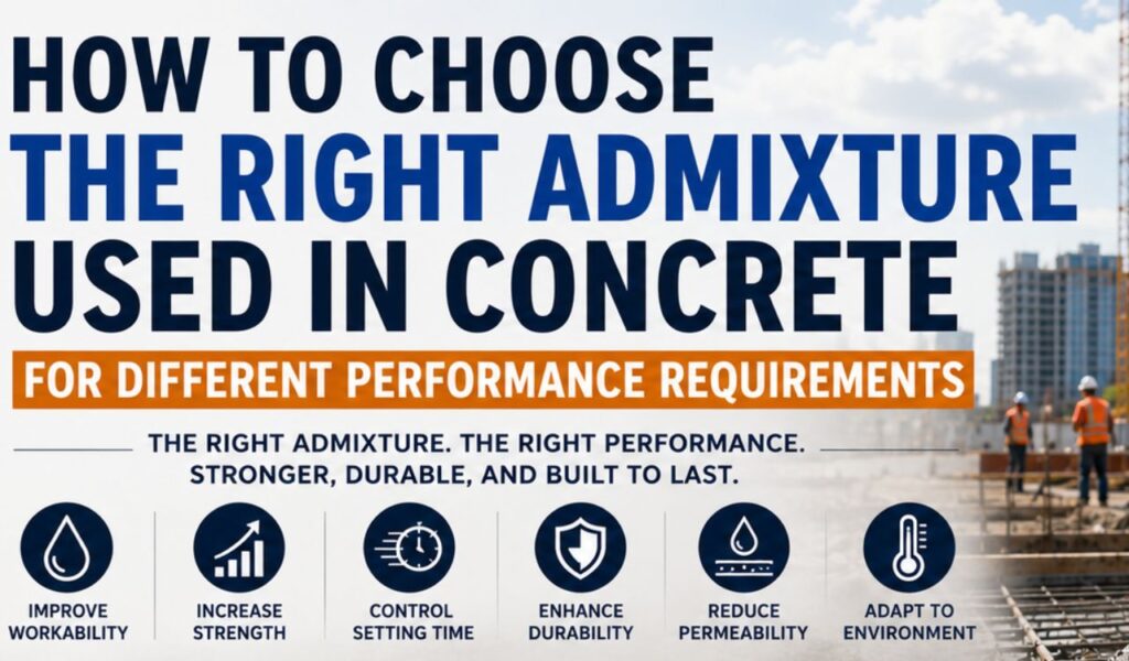 Right Admixture Used in Concrete